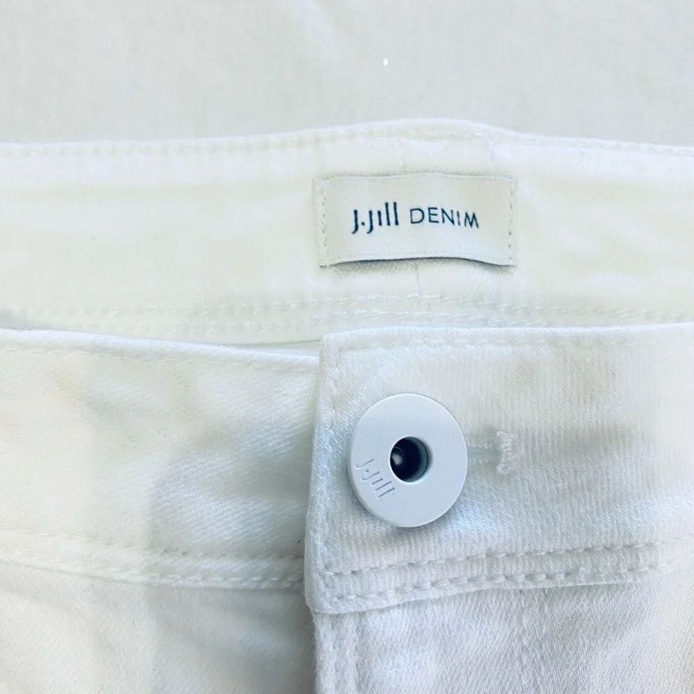 J. Jill Women's Bright White Straight Leg Jeans